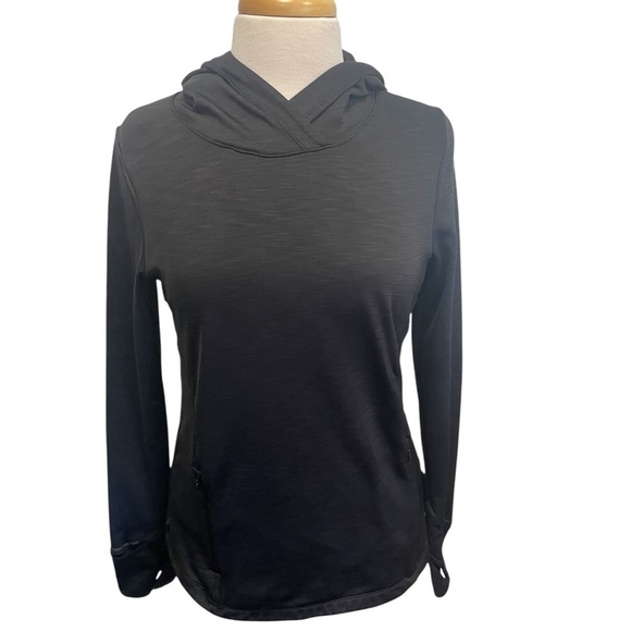 Athleta Bootcamp Hoodie Sweatshirt Black Size Small - Picture 2 of 11